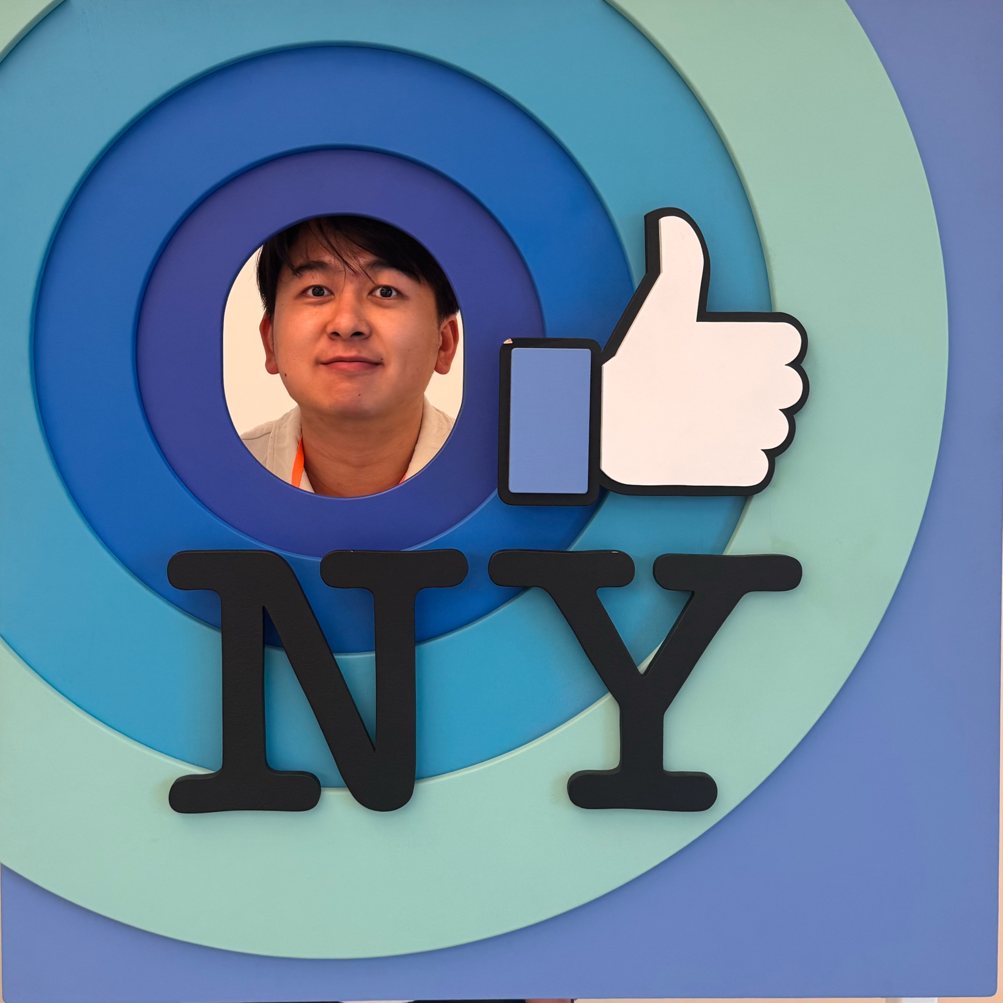 He Albert Zhang at the NYC installation